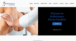 Desktop Screenshot of performance-physio.com